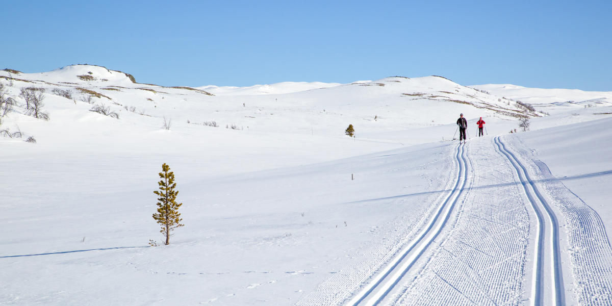 Cross country skiing in Nesbyen, Hallingdal