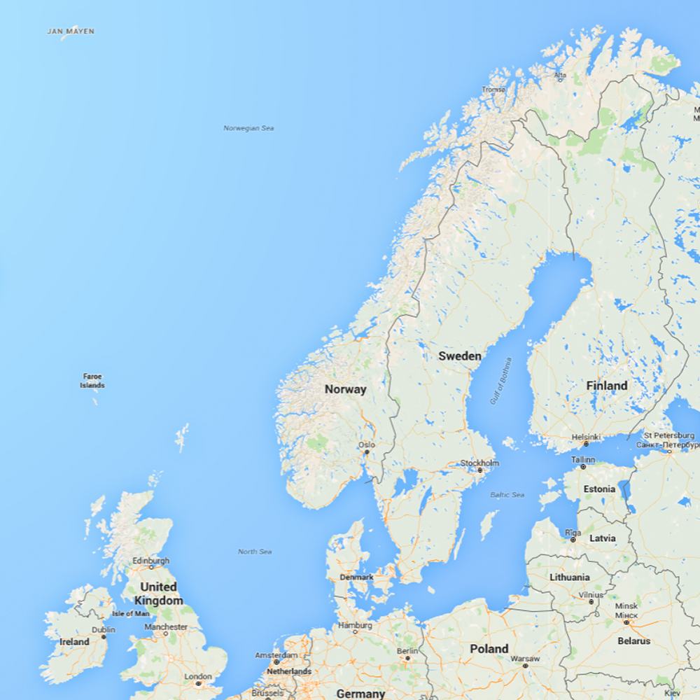 Map of Norway