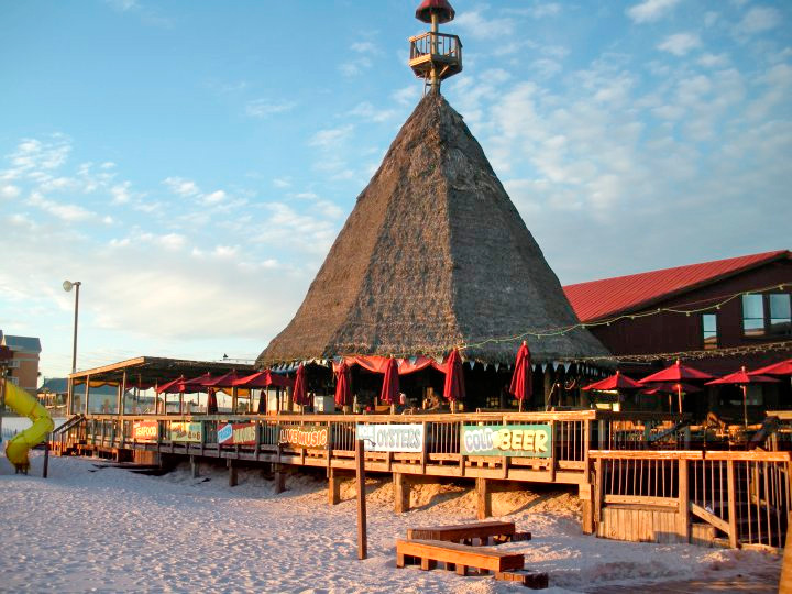 Seahaven Beach Resorts Sharky S Beachfront Restaurant And Tiki Bar