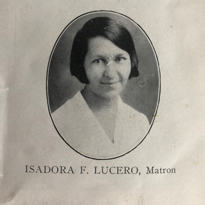 Isadora Lucero (Isleta Pueblo); first supervisor for the Tewa Weavers Shop