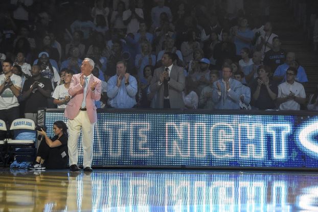 Roy Williams on Court at Late Night w Roy
