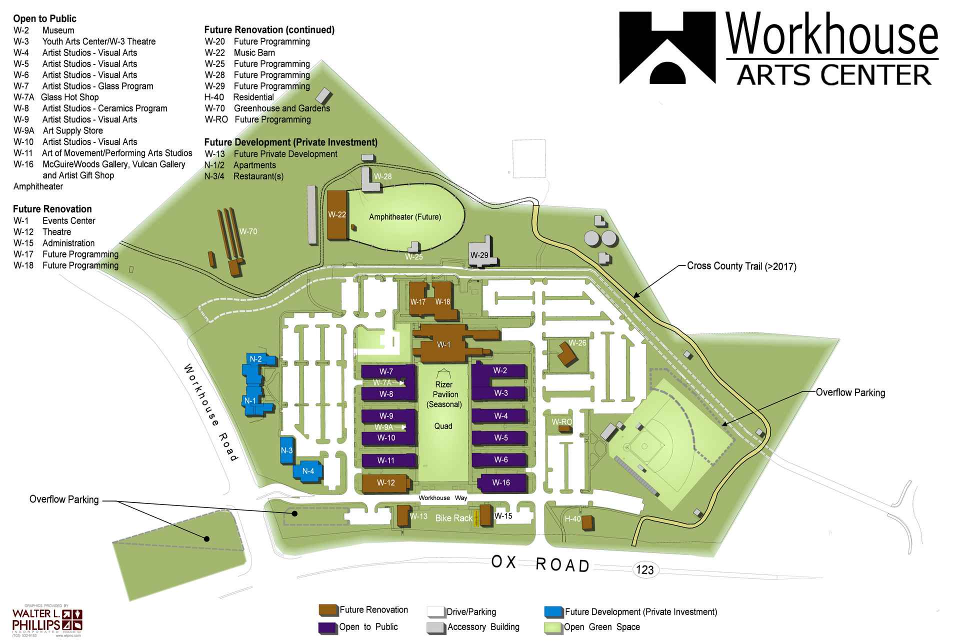 Workhouse Arts Campus Map