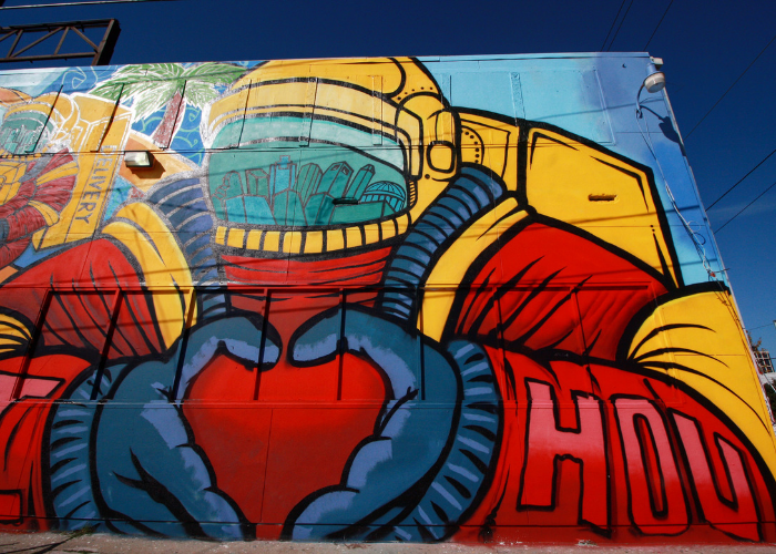 Astronaut loves Houston Mural