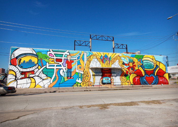 Astronauts and Houston Mural
