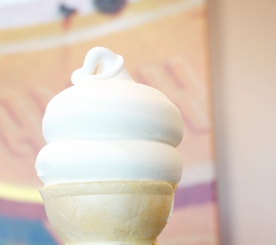 Vanilla Ice Cream in a Cone