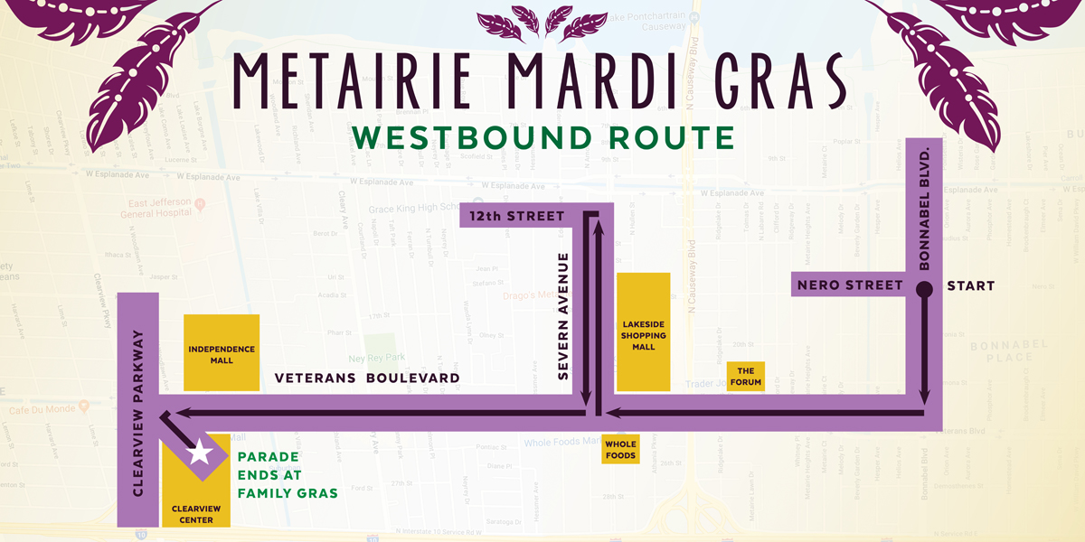 Mardi Gras in Jefferson Parish Metairie Parades & Schedule