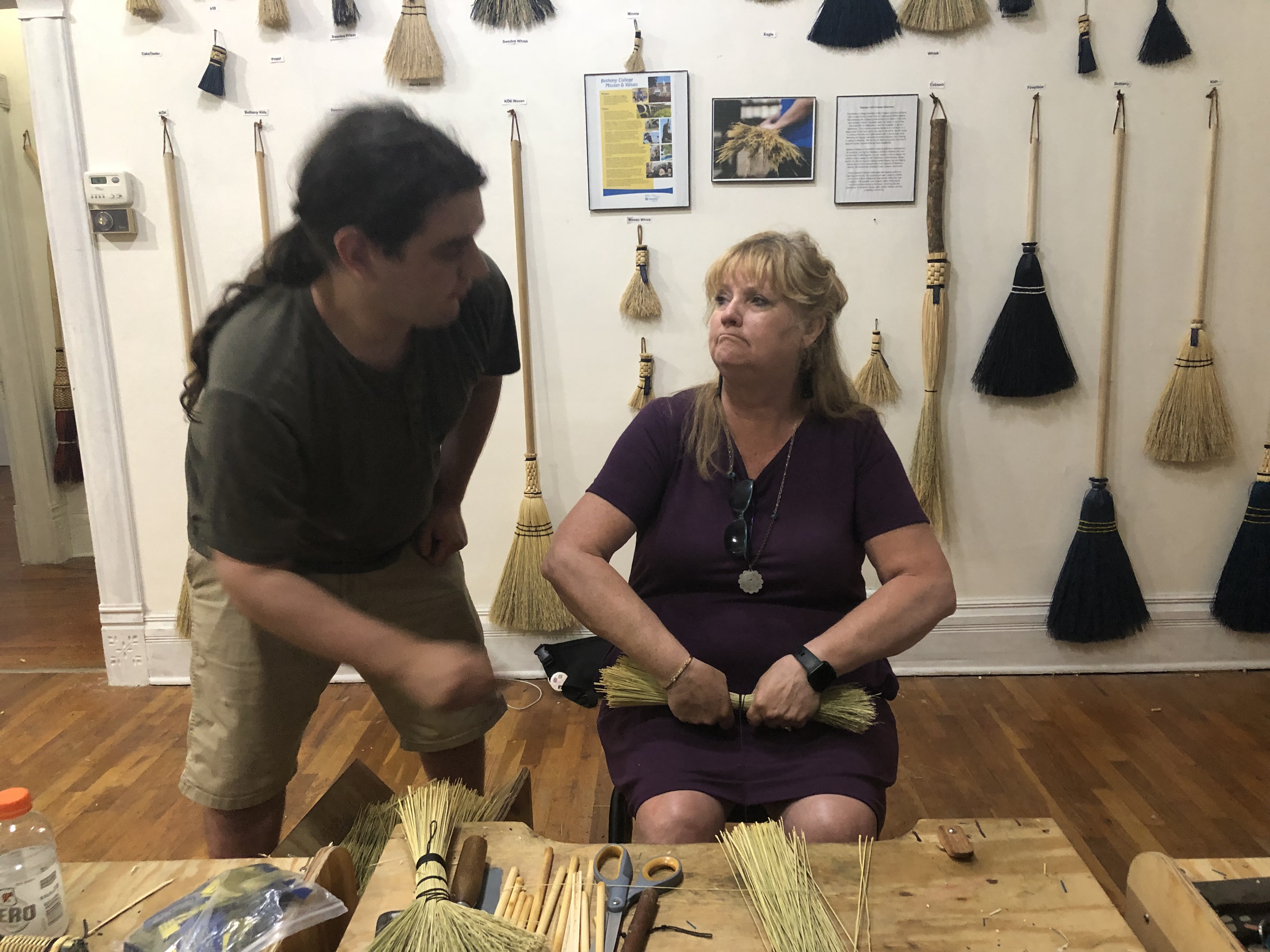 Broom Making at The Swedish Pavilion in Lindsborg, KS