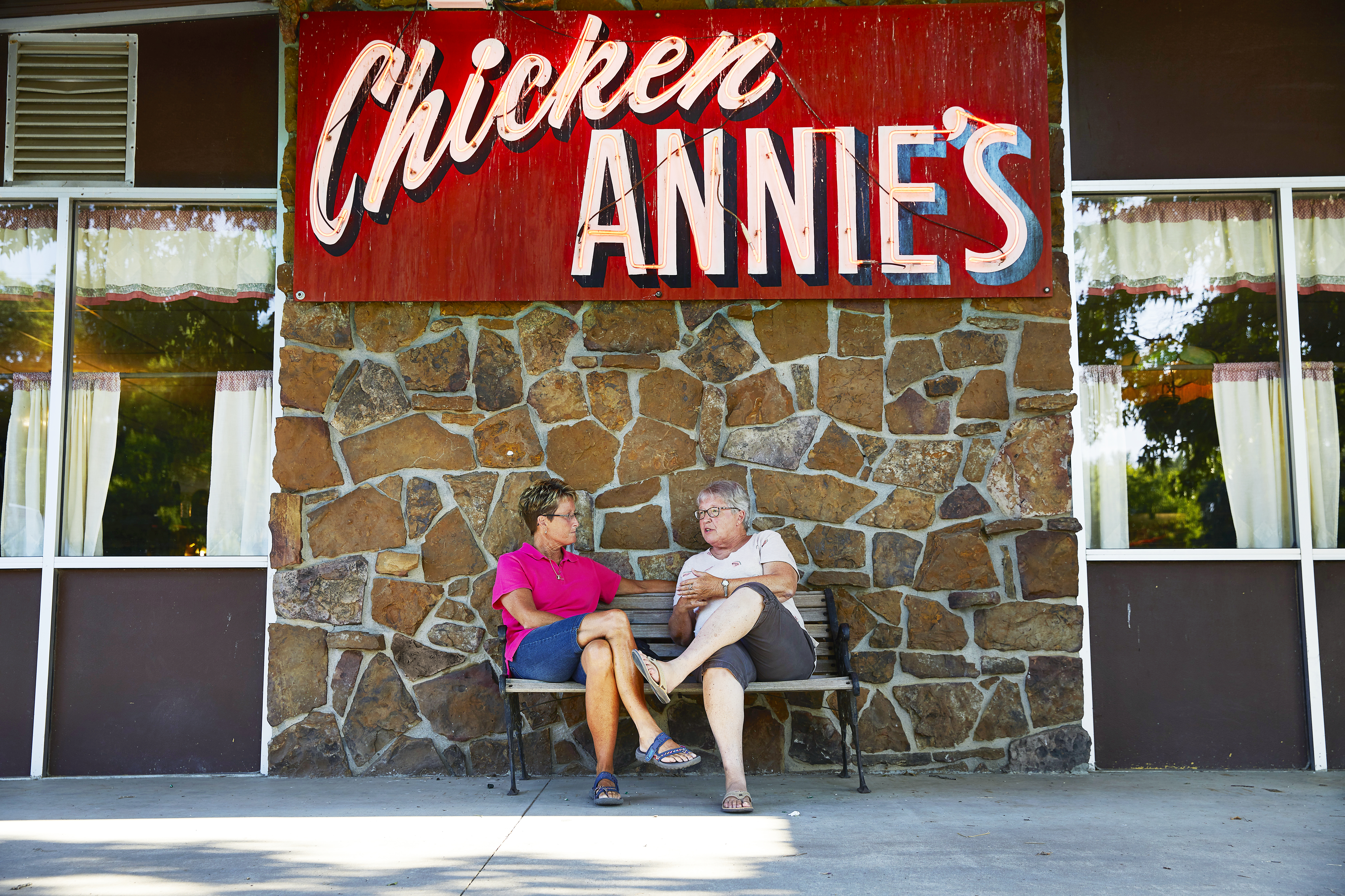 Front of Chicken Annie's Restaurant 