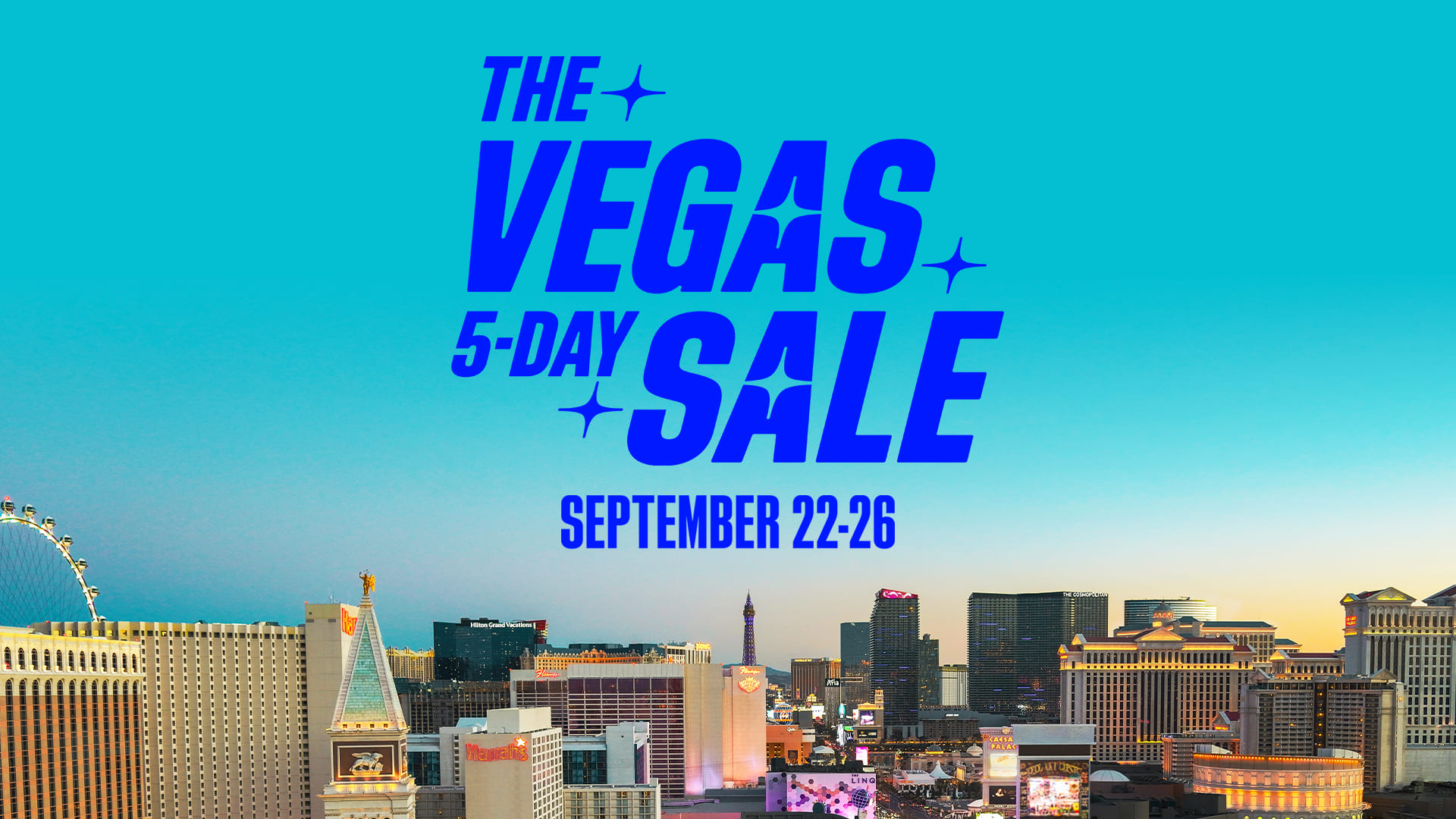 The Vegas 5-Day Sale — September 22-26