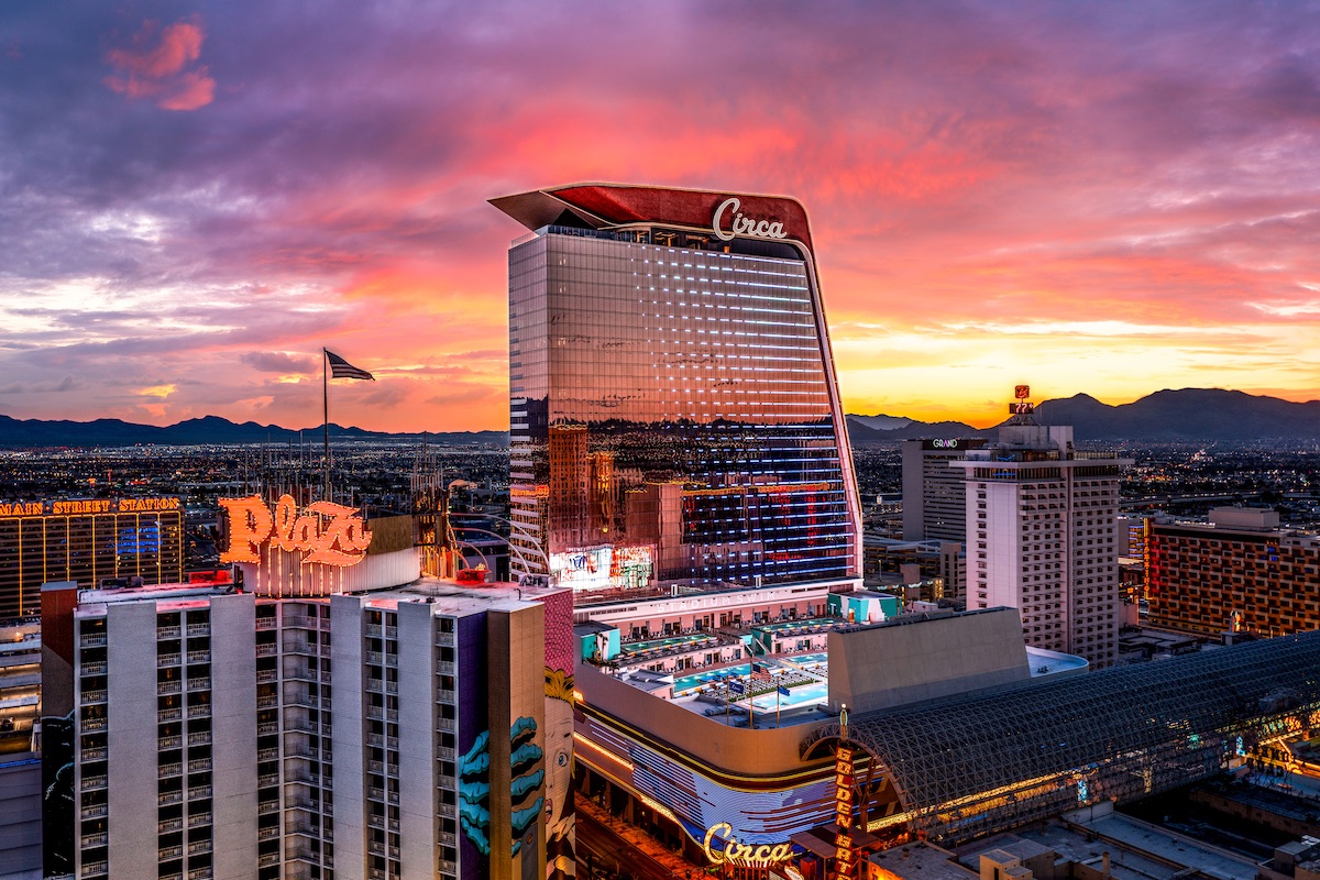 Circa Resort and Casino exterior in downtown Las Vegas