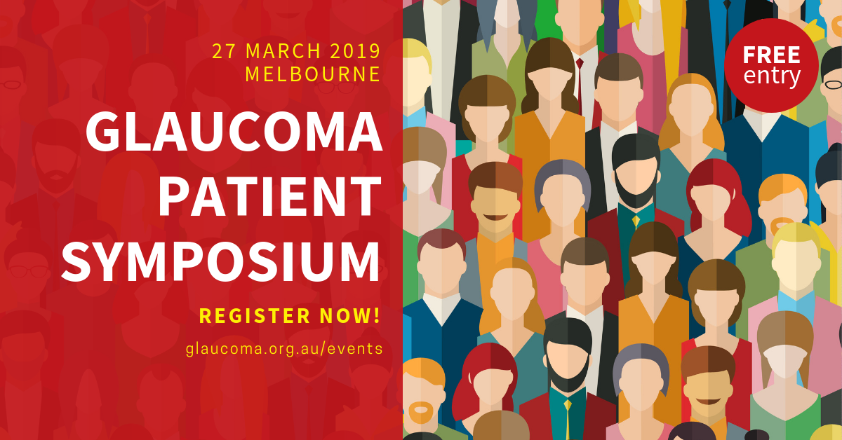 Glaucoma Australia is proud to be hosting a patient symposium and free glaucoma screening clinic at the 8th World Glaucoma Conference in Melbourne next year