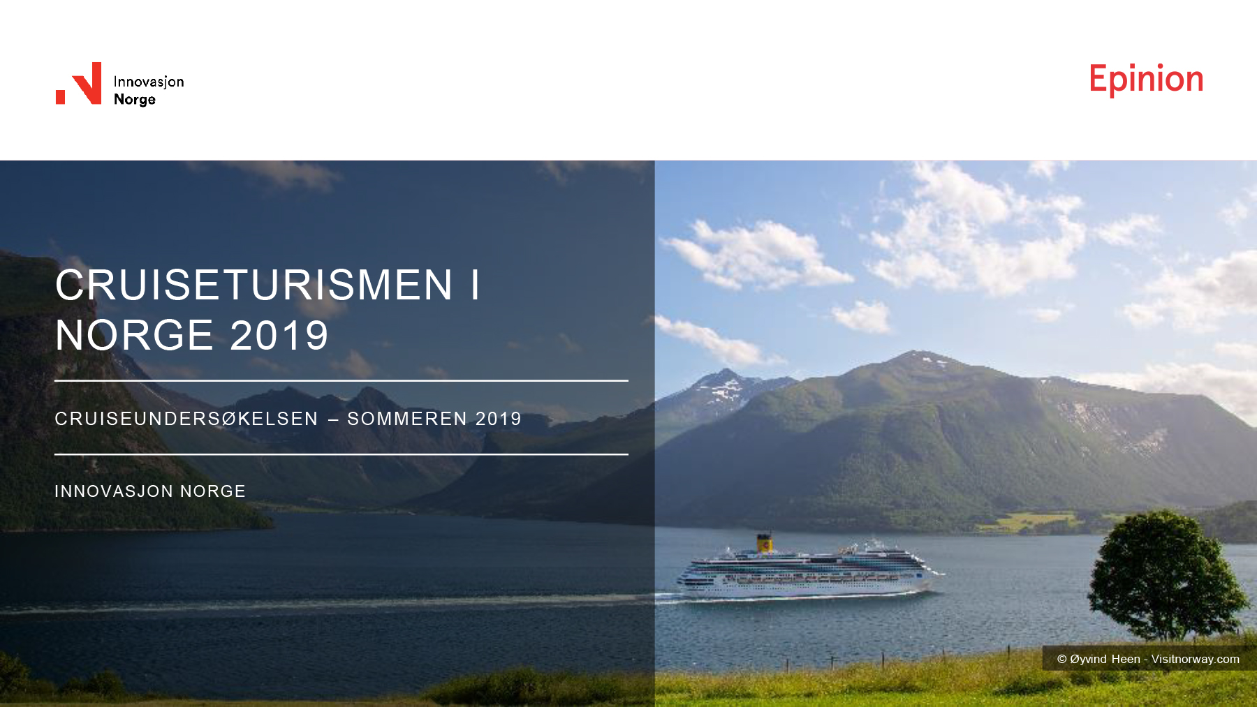 Cruiseturismen i Norge 2019