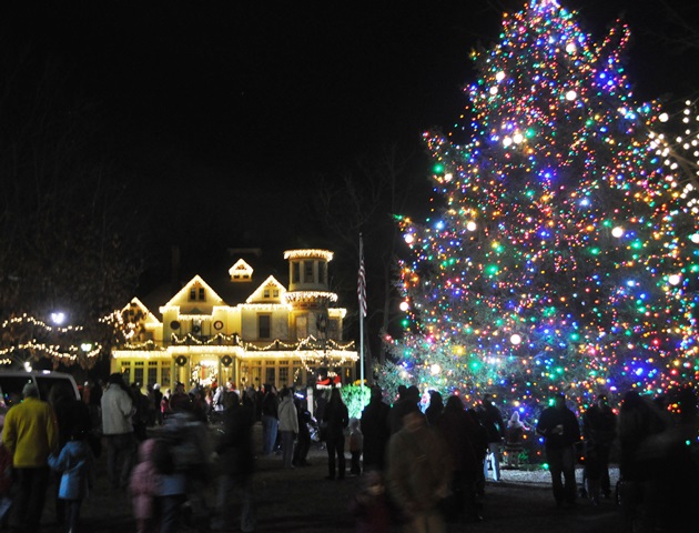 Hamilton Christmas Tree at the Kuser Farm Mansion in NJ