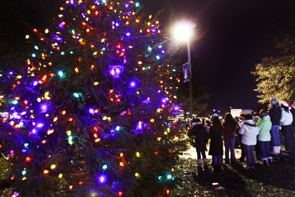 Robbinsville Senior Center Christmas tree lighting in NJ