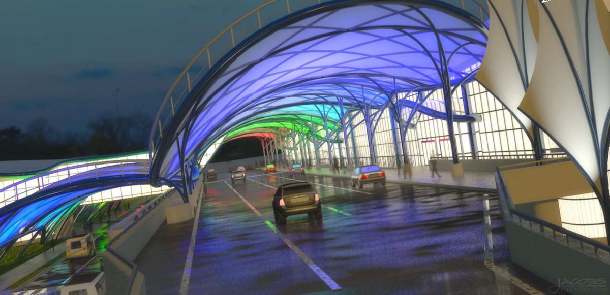 Rendering of Greater Rochester International Airport transformation