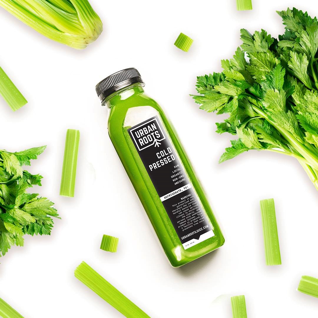 Urban Roots cold pressed green juice