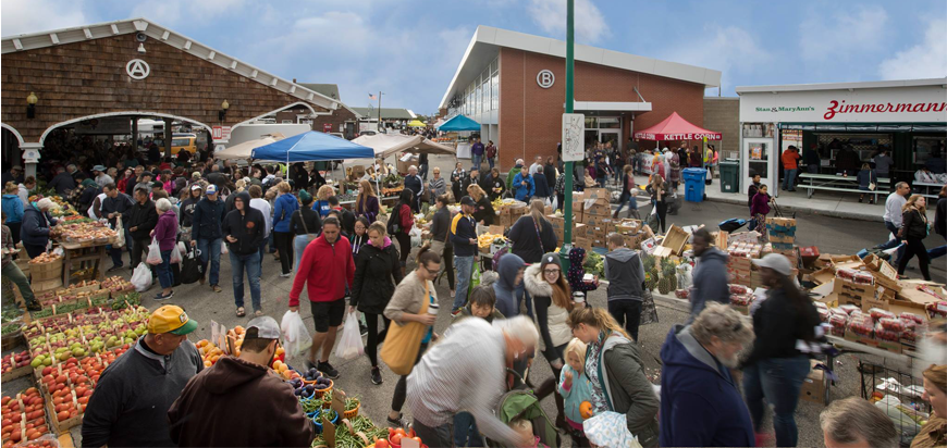 Shoppers at Rochester Public Market