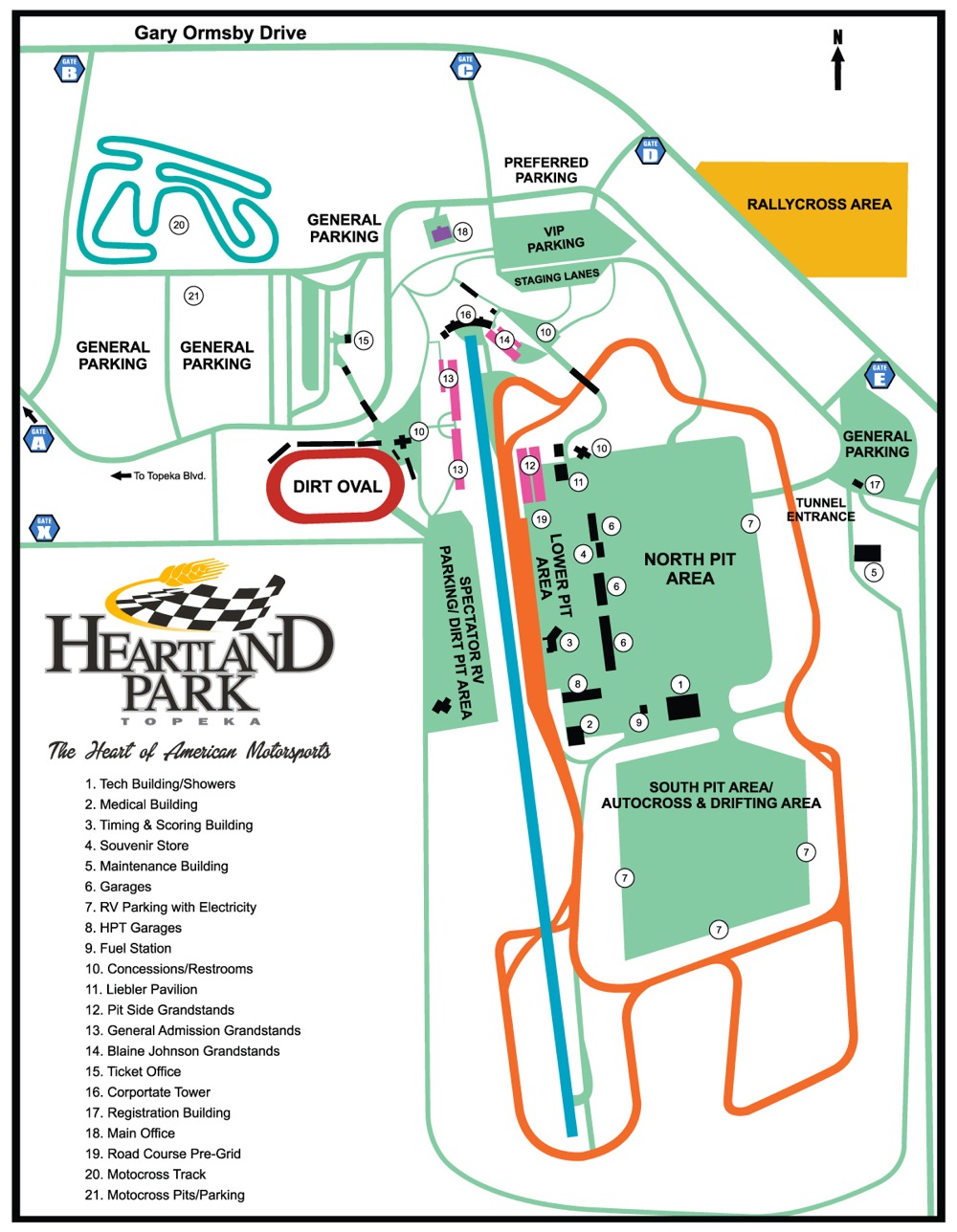 Heartland Park Map